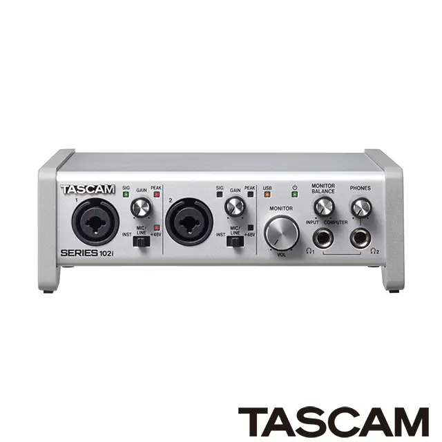 TASCAM 錄音介面 SERIES102i10in_2out