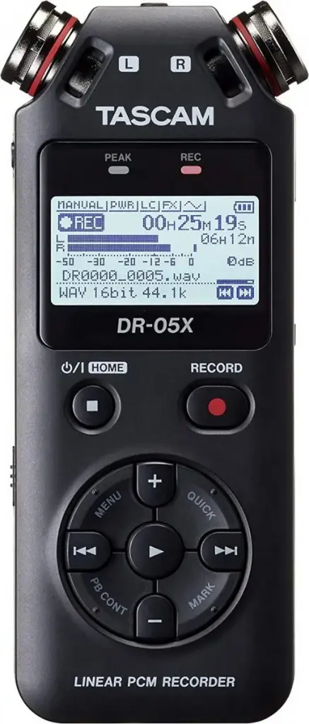 TASCAM DR-05X 錄音介面，手持式電子錄音機，DR05X