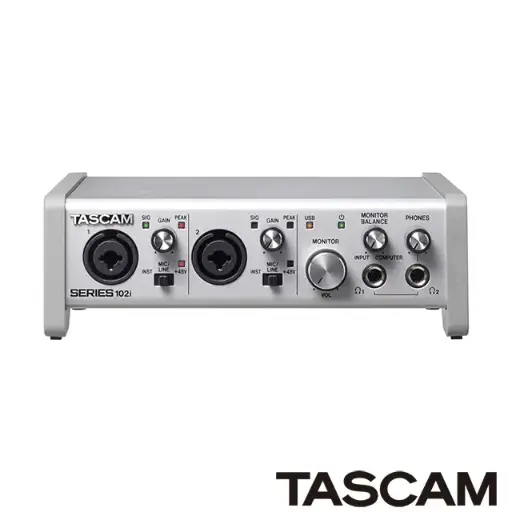 TASCAM 錄音介面 SERIES102i10in_2out
