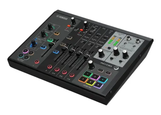 YAMAHA AG08 直播混音器，錄音介面，Podcast 混音器 (黑)